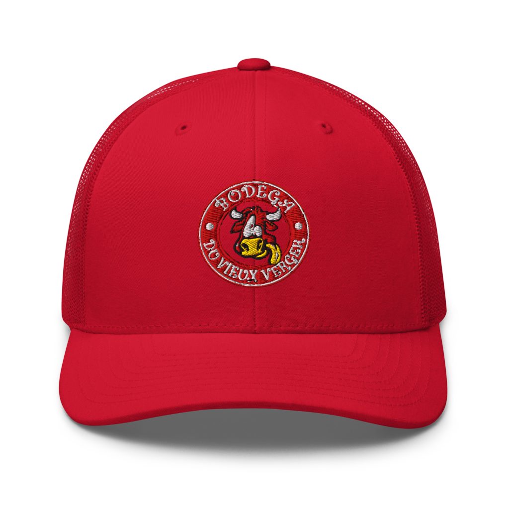 Casquette Bodega Du Vieux Verger rouge ou blanche broderie