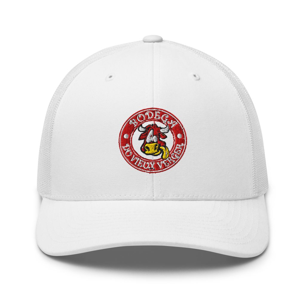 Casquette Bodega Du Vieux Verger rouge ou blanche broderie