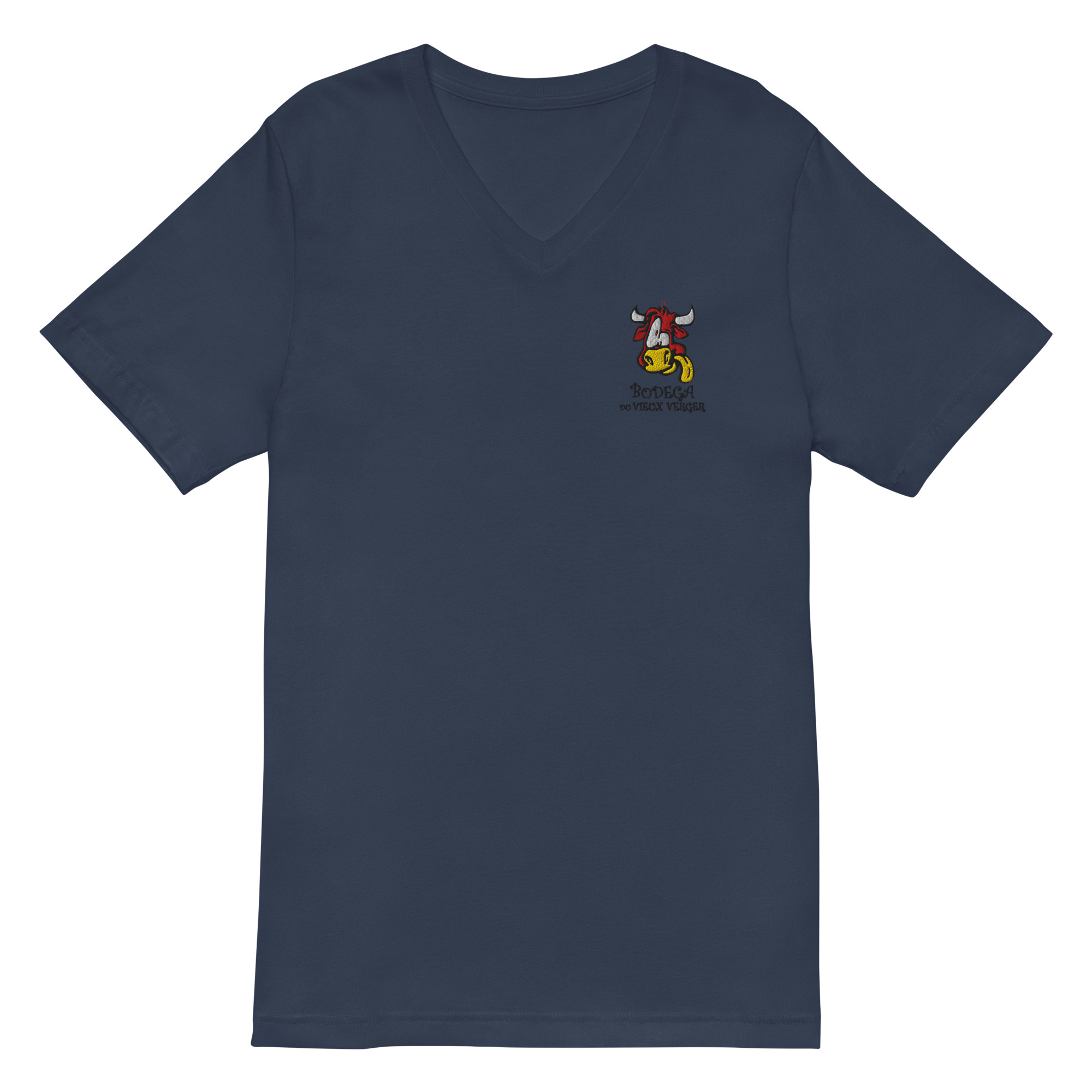 TEE Shirt Col V Unisexe Bodega Du Vieux Verger – Image 6